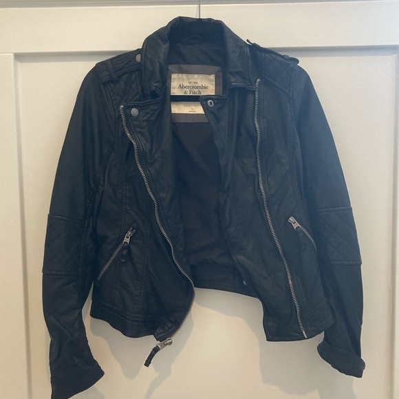 Abercrombie Vegan Leather Jacket - Picture 1 of 4